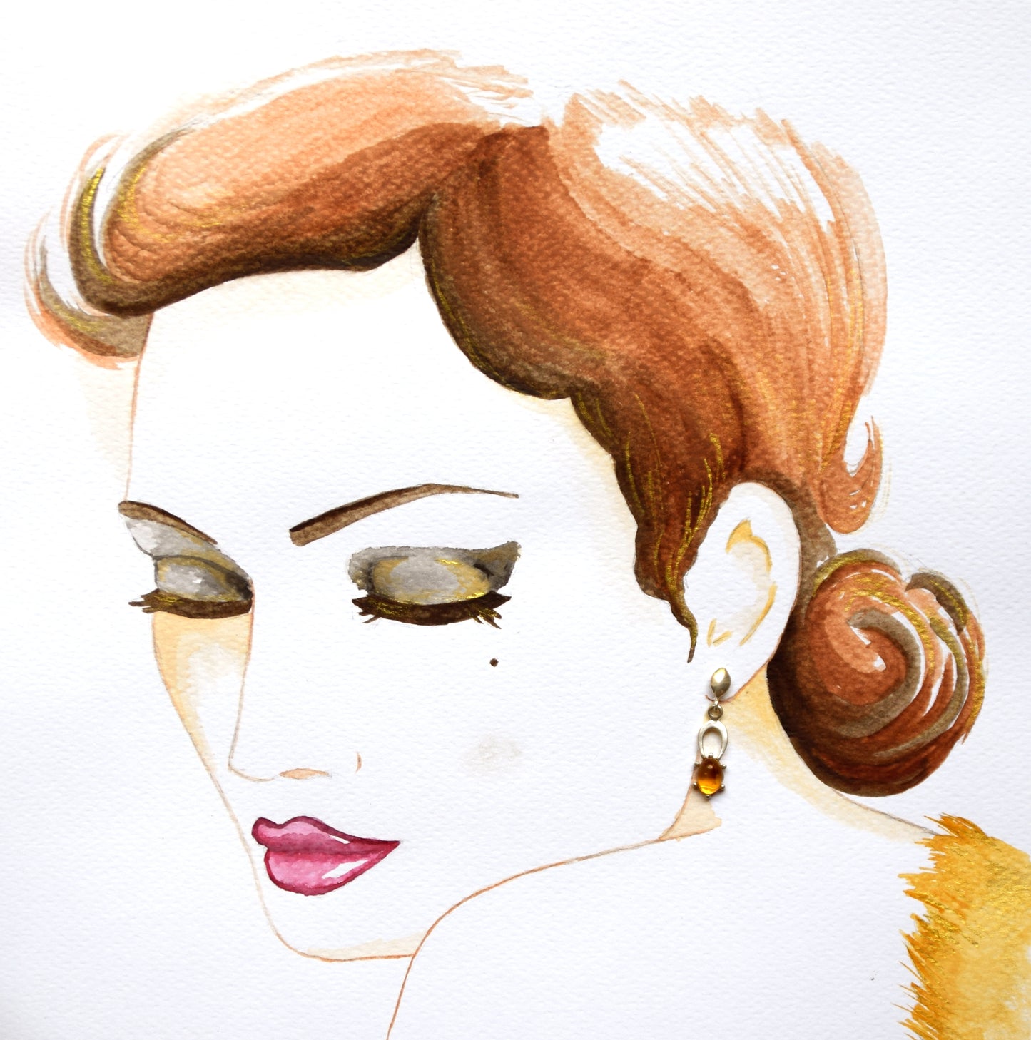 Unici orecchini con Ambra naturale contenente le inclusioni fossili e Argento 925, MJ Baltica, BK076