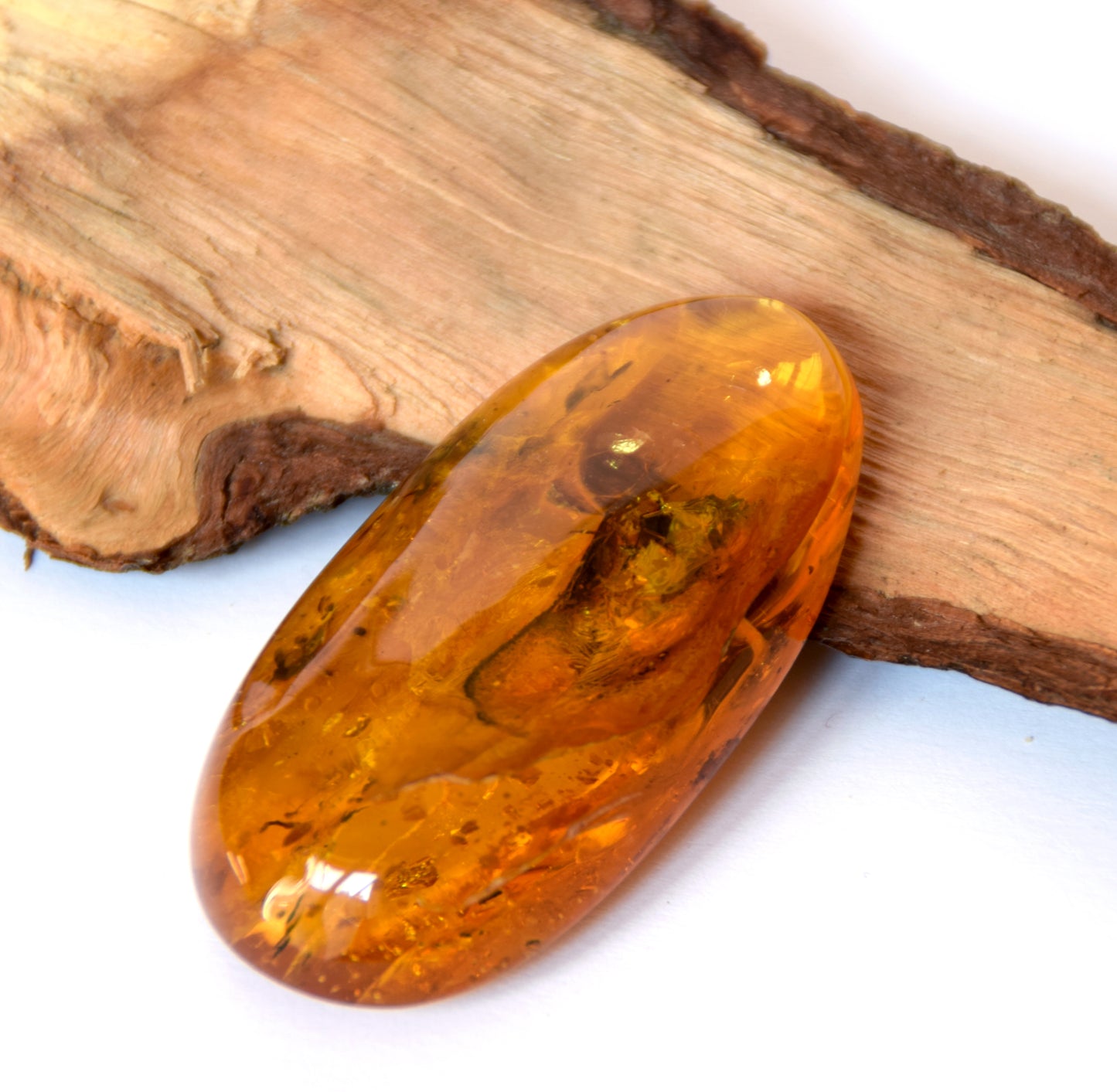 MJ Baltica, gemma di Ambra naturale Baltica, con inclusioni, con insetti, preistorici, da incastonare, da collezione, BW096