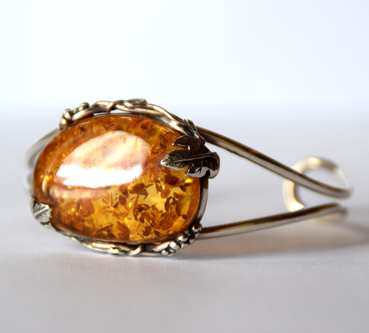 MJ Baltica, bracelet, natural Baltic Amber, 925 Silver, elegant, beautiful, unique, vintage, BB071