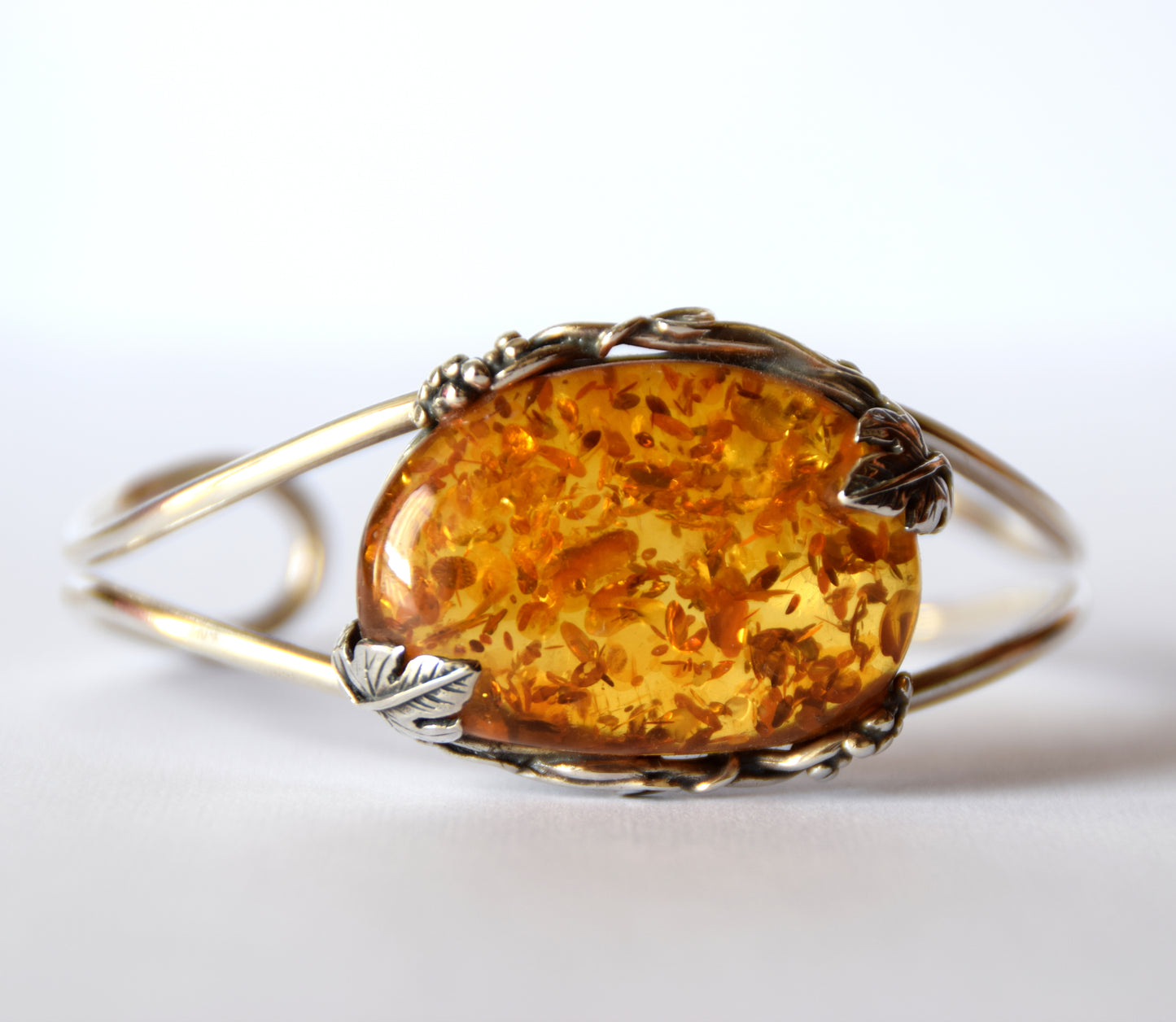 MJ Baltica, bracelet, natural Baltic Amber, 925 Silver, elegant, beautiful, unique, vintage, BB071