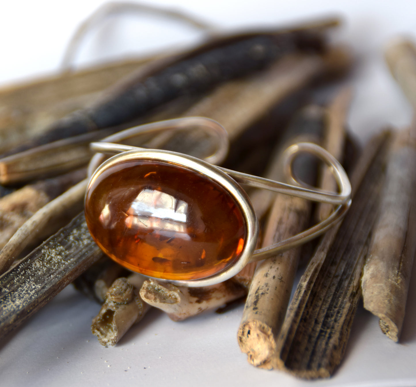 MJ Baltica, bracelet, natural Baltic Amber, 925 Silver, elegant, beautiful, unique, vintage, BB072