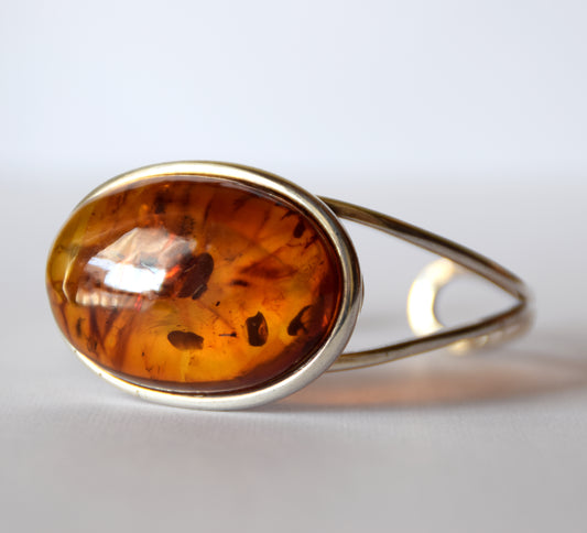 MJ Baltica, bracelet, natural Baltic Amber, 925 Silver, elegant, beautiful, unique, vintage, BB072