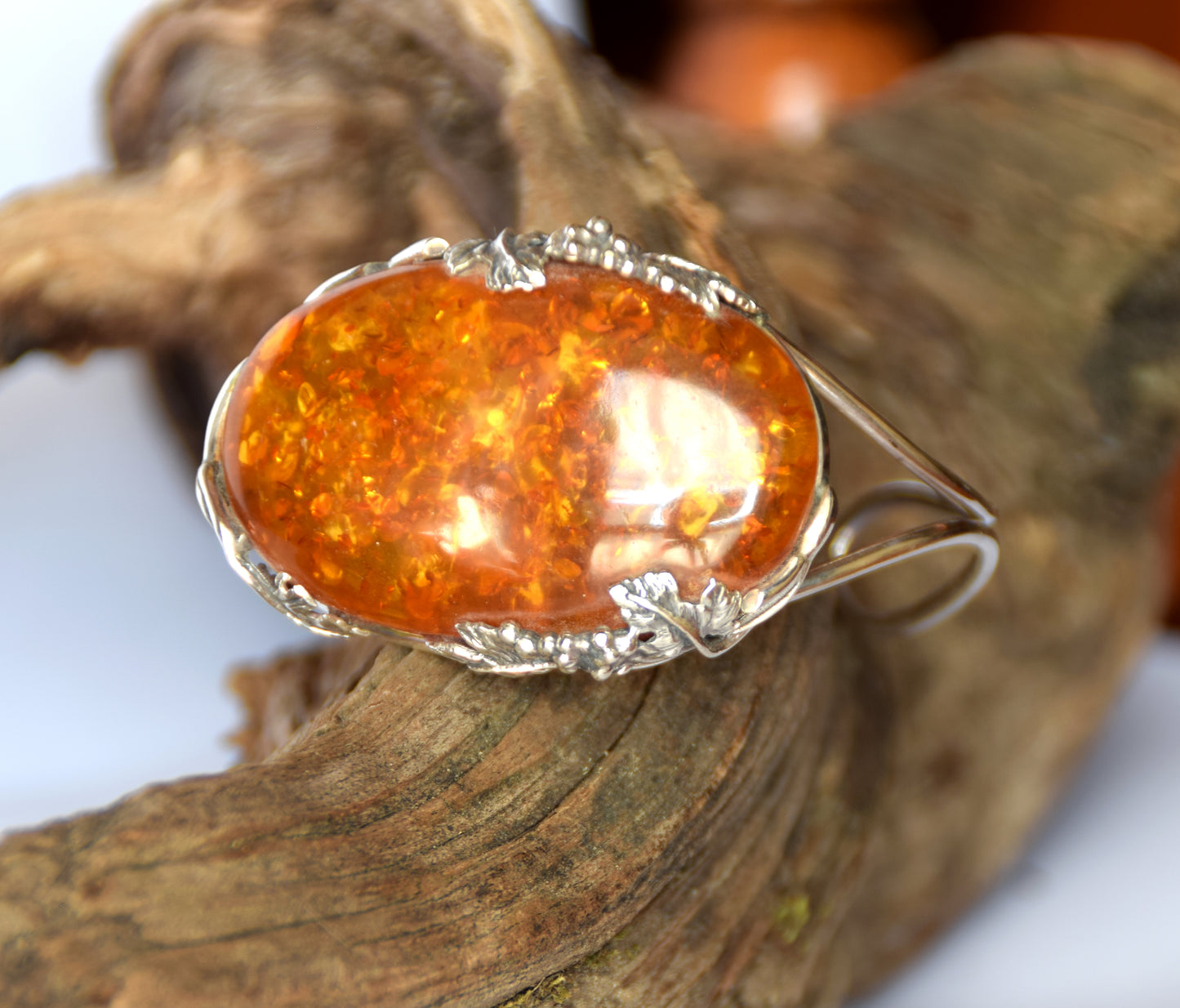 MJ Baltica, bracelet, natural Baltic Amber, 925 Silver, elegant, beautiful, unique, vintage, BB073