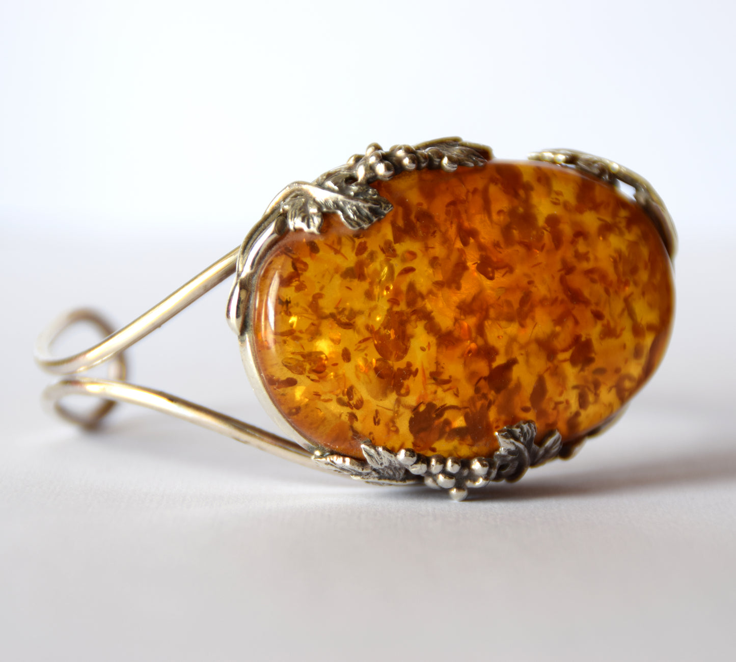 MJ Baltica, bracelet, natural Baltic Amber, 925 Silver, elegant, beautiful, unique, vintage, BB073