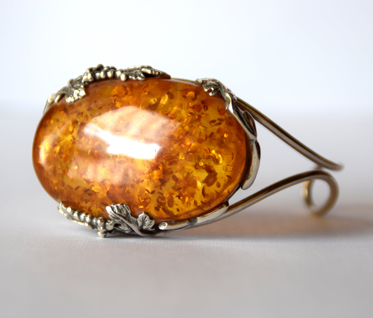 MJ Baltica, bracelet, natural Baltic Amber, 925 Silver, elegant, beautiful, unique, vintage, BB073