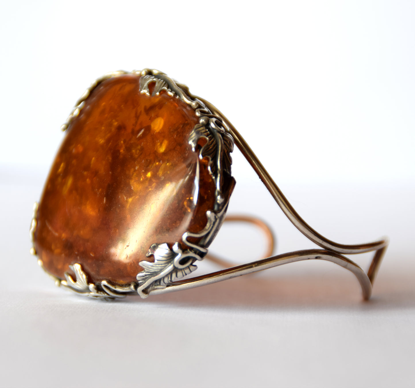 MJ Baltica, bracelet, natural Baltic Amber, 925 Silver, elegant, beautiful, unique, vintage, BB075