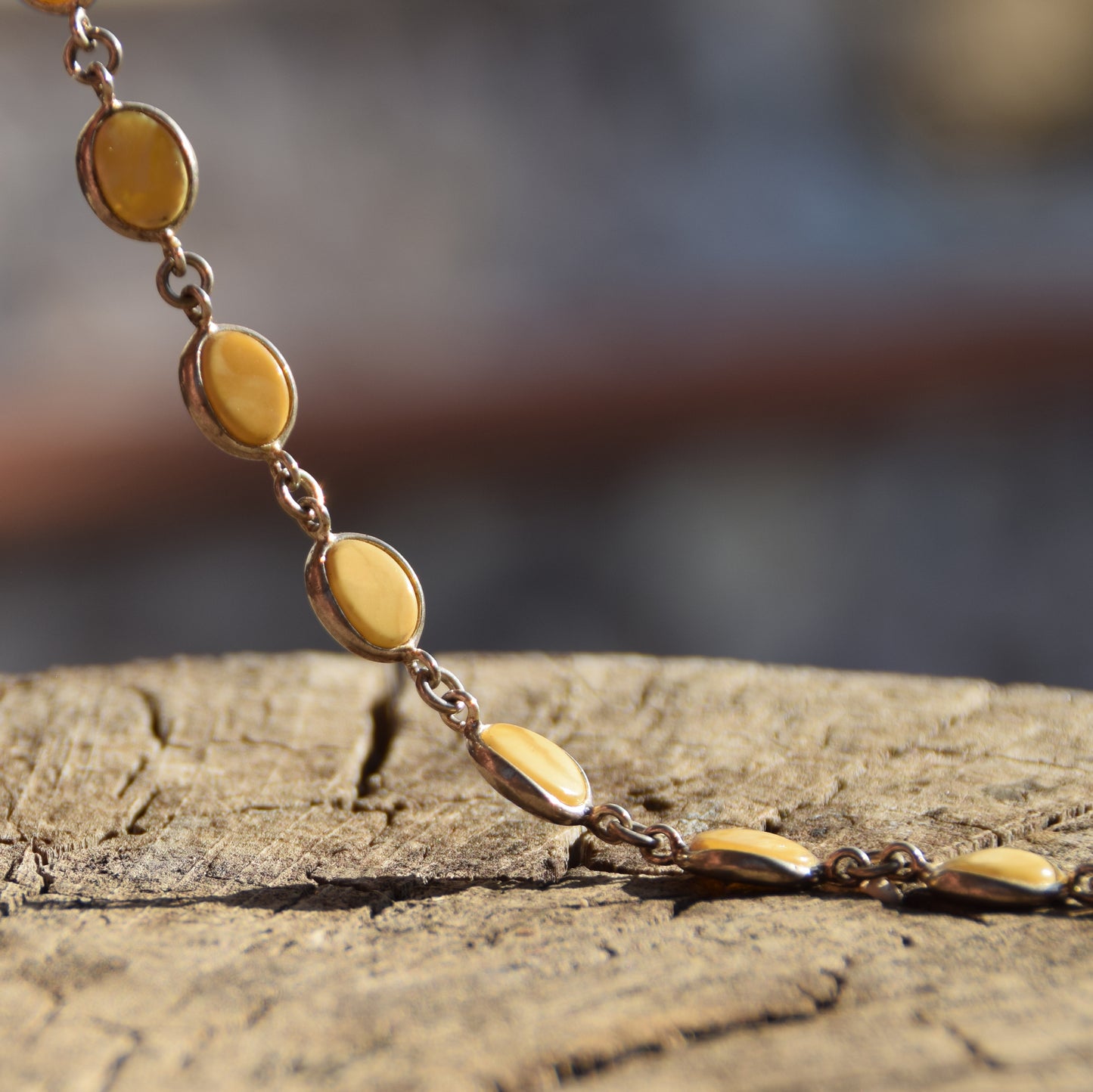 Elegant minimalist bracelet in Imperial natural Amber and 925 Silver, MJ Baltica, BB100