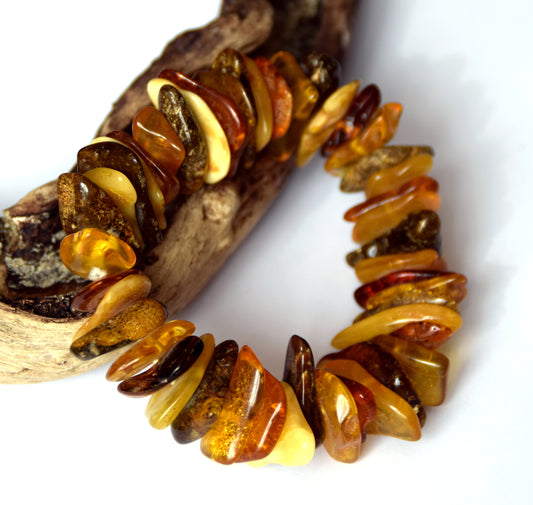 MJ Baltica, bracelet, Natural Baltic Amber, handcrafted, anti-inflammatory, healing, BBS014