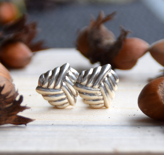 Orecchini a lobo con la clip creati con Argento 925, MJ Baltica, BKK006