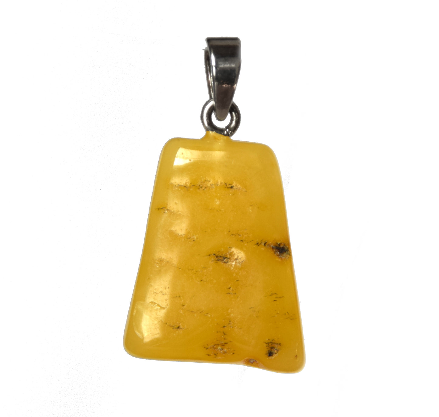 MJ Baltica, pendant, natural Baltic amber, 925 silver, mahogany wood, imperial amber, unisex, handcrafted, BW129