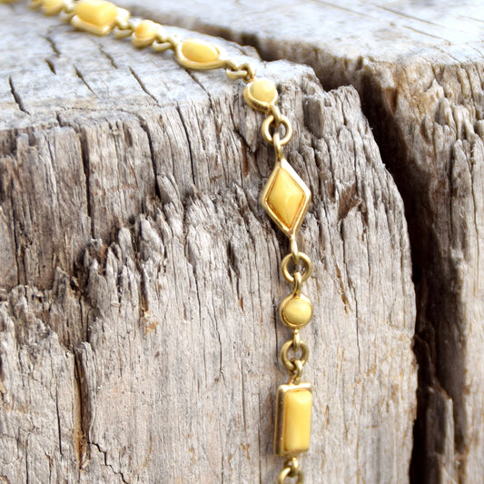 MJ Baltica, bracciale, Ambra naturale Baltica, Argento, placcato in Oro 18k, Ambra imperiale, bellissimo, BZB013