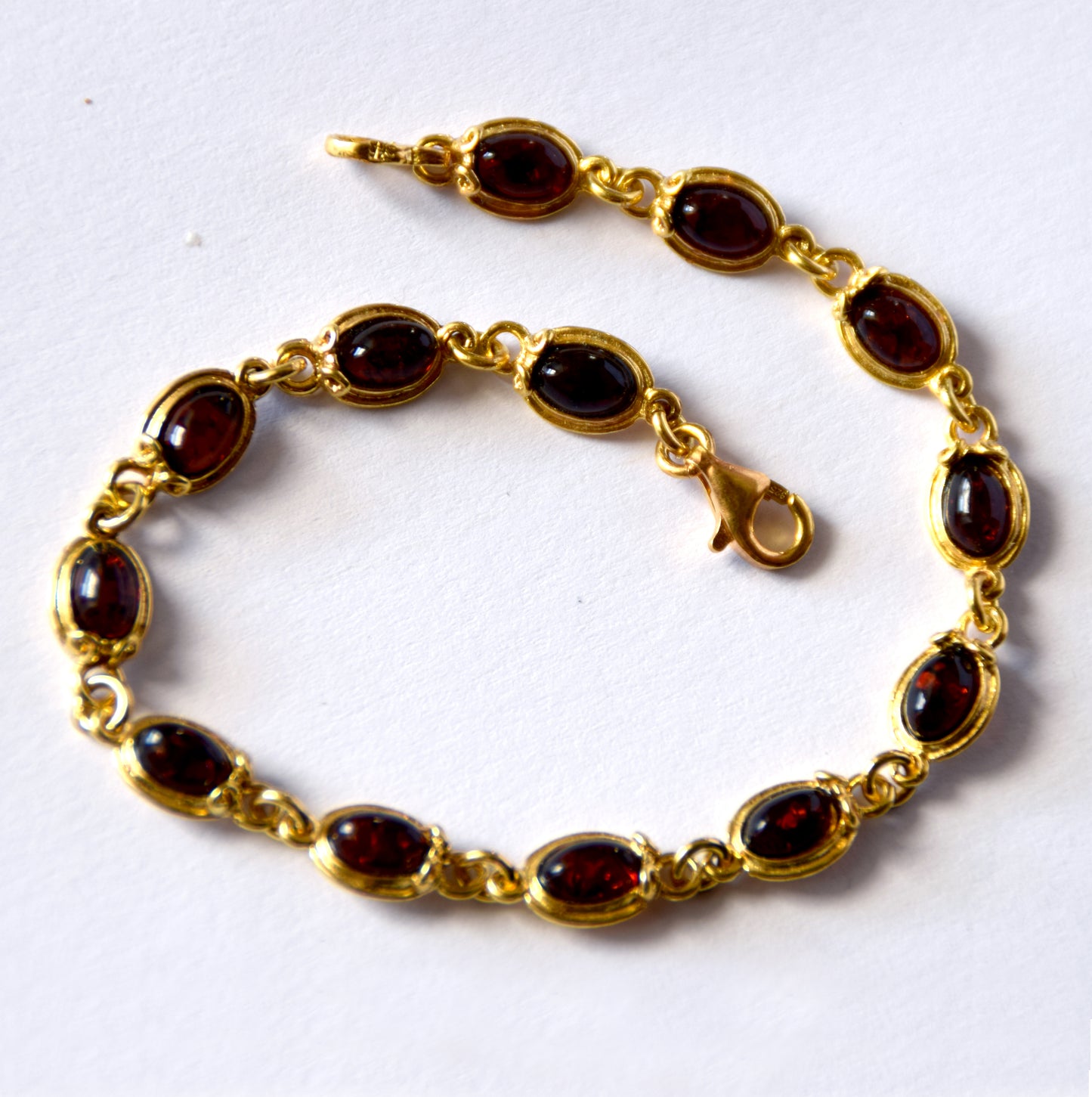 MJ Baltica, bracelet, natural Baltic Amber, 925 Silver, 14k Gold plated, elegant, simple, unisex, BZB031