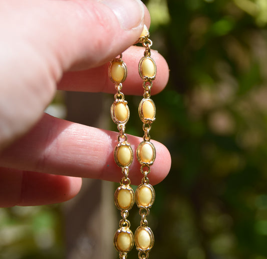 Delicate vintage style bracelet with natural imperial Amber and 18k gold plated 925 sterling silver, MJ Baltica, BZB047