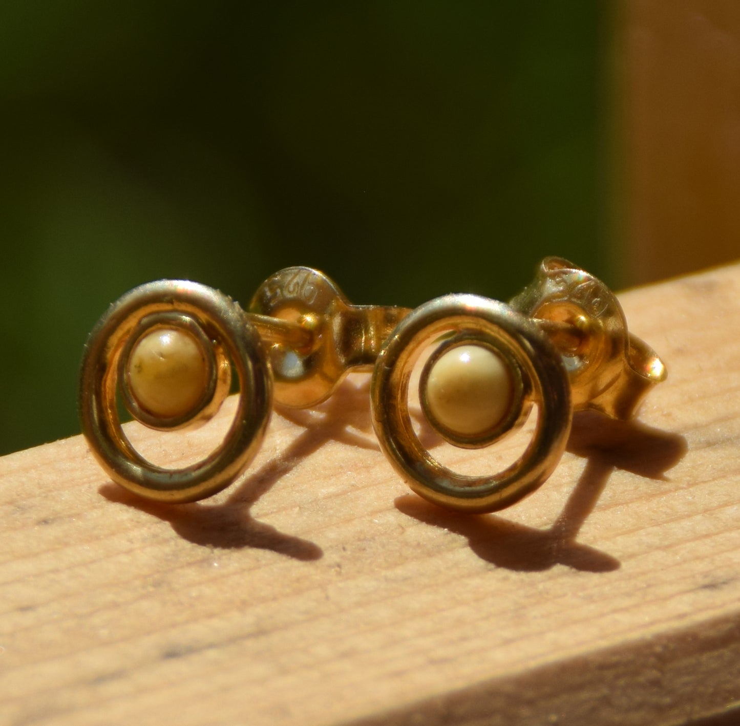 MJ Baltica, orecchini, Ambra naturale Baltica, Argento 925, placcato in Oro 18k, imperiale, luminoso, artigianale, BZK109