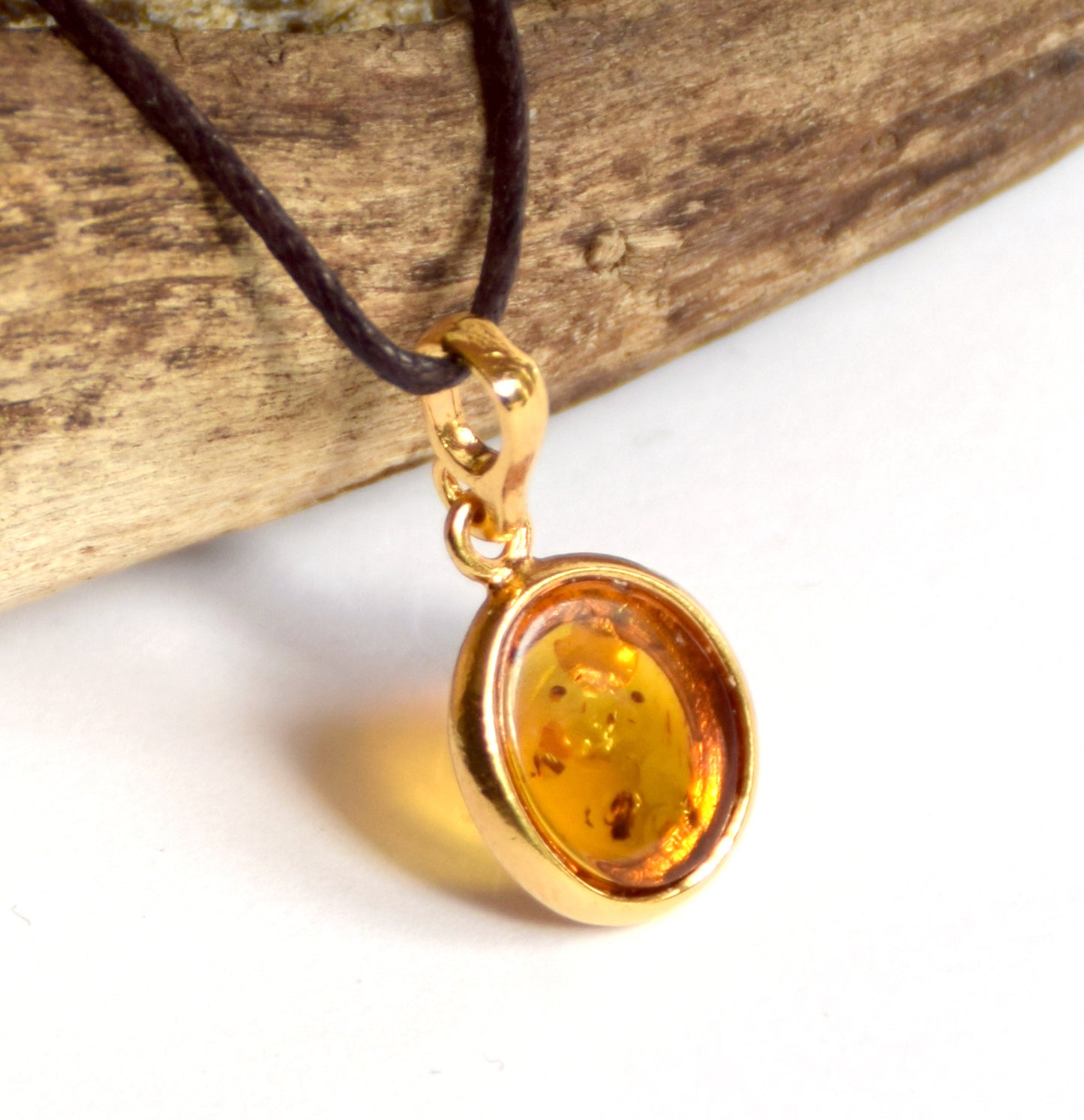 MJ Baltica, pendant, Silver, 14 Gold plated, Natural Baltic Amber, sweet, feminine, BZW017