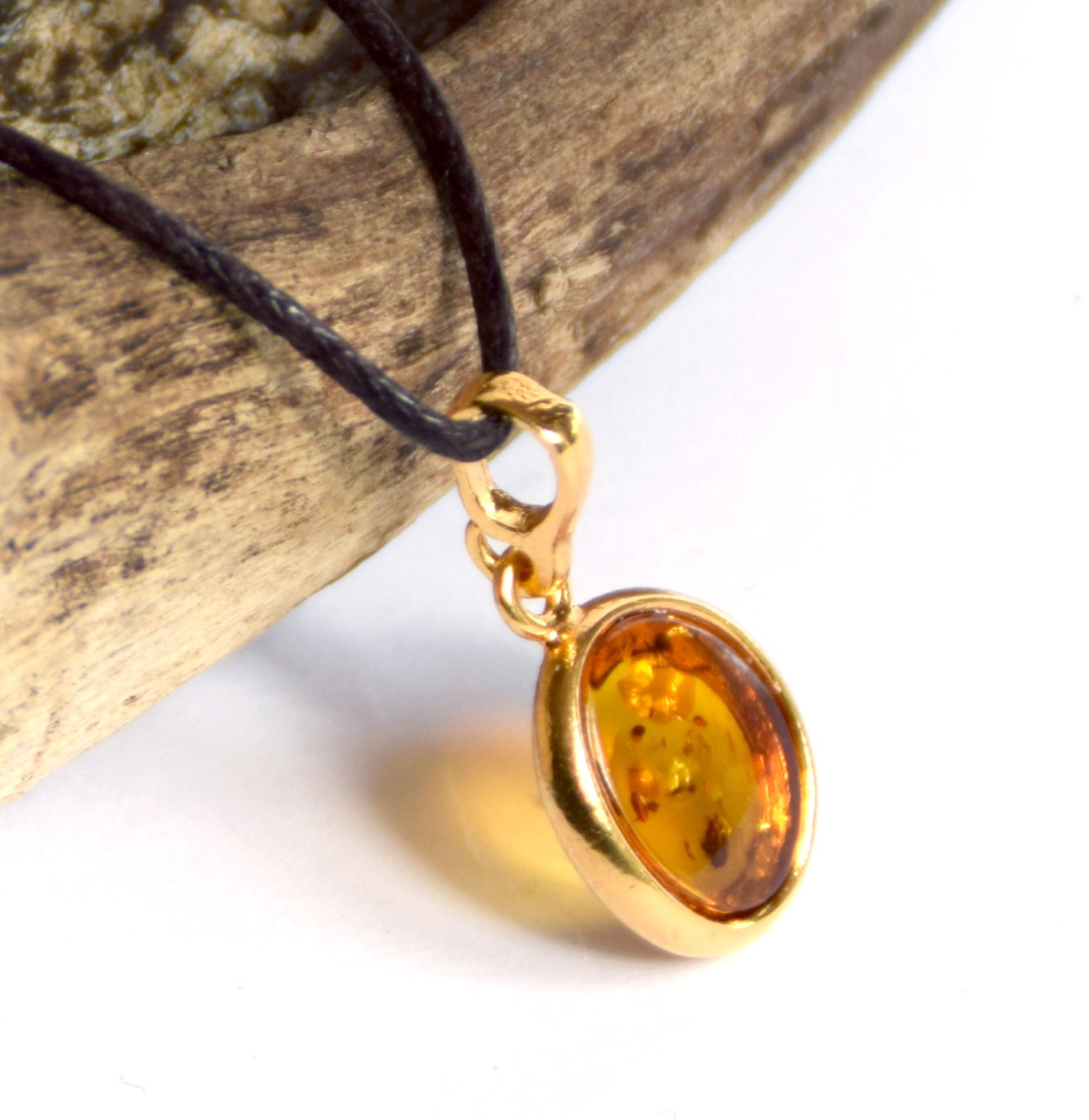 MJ Baltica, pendant, Silver, 14 Gold plated, Natural Baltic Amber, sweet, feminine, BZW017