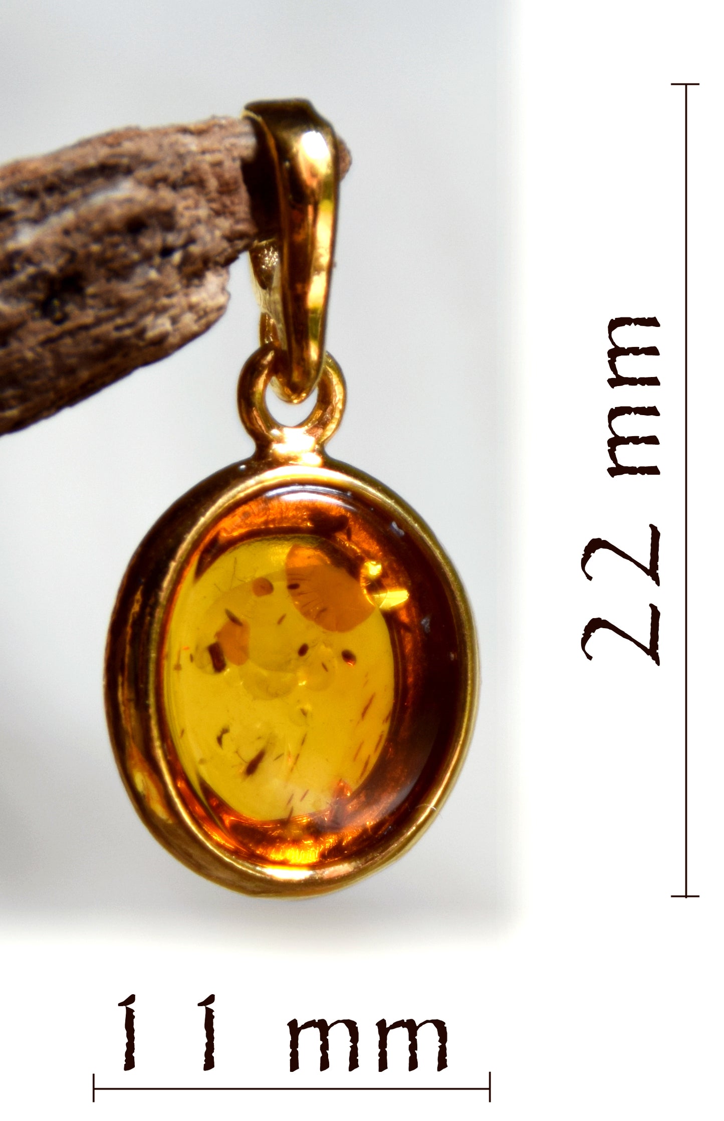 MJ Baltica, pendant, Silver, 14 Gold plated, Natural Baltic Amber, sweet, feminine, BZW017