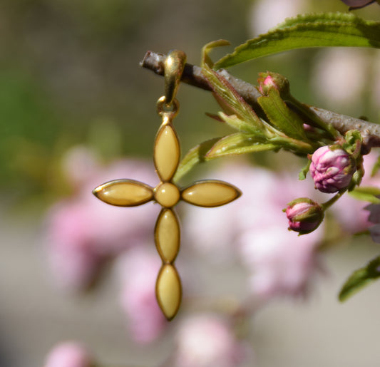 MJ Baltica, pendant, natural Amber, Silver, Gold plated, handcrafted, cross, imperial amber, BZW133