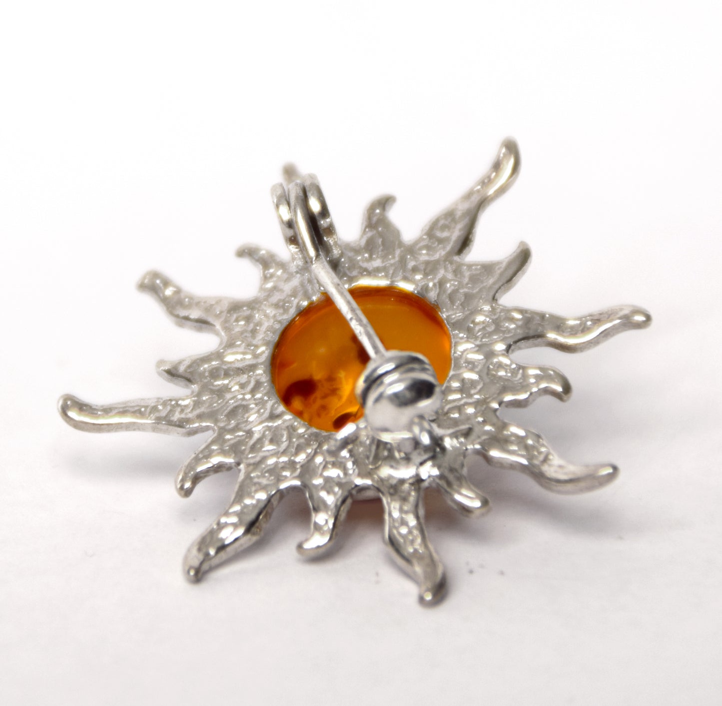 MJ Baltica, brooch, natural Baltic amber, 925 silver, sunshine, delicious, luminous, BBR024