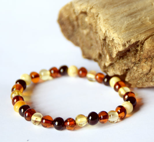 MJ Baltica, bracelet, Natural Baltic Amber, handcrafted, anti-inflammatory, healing, BBS018