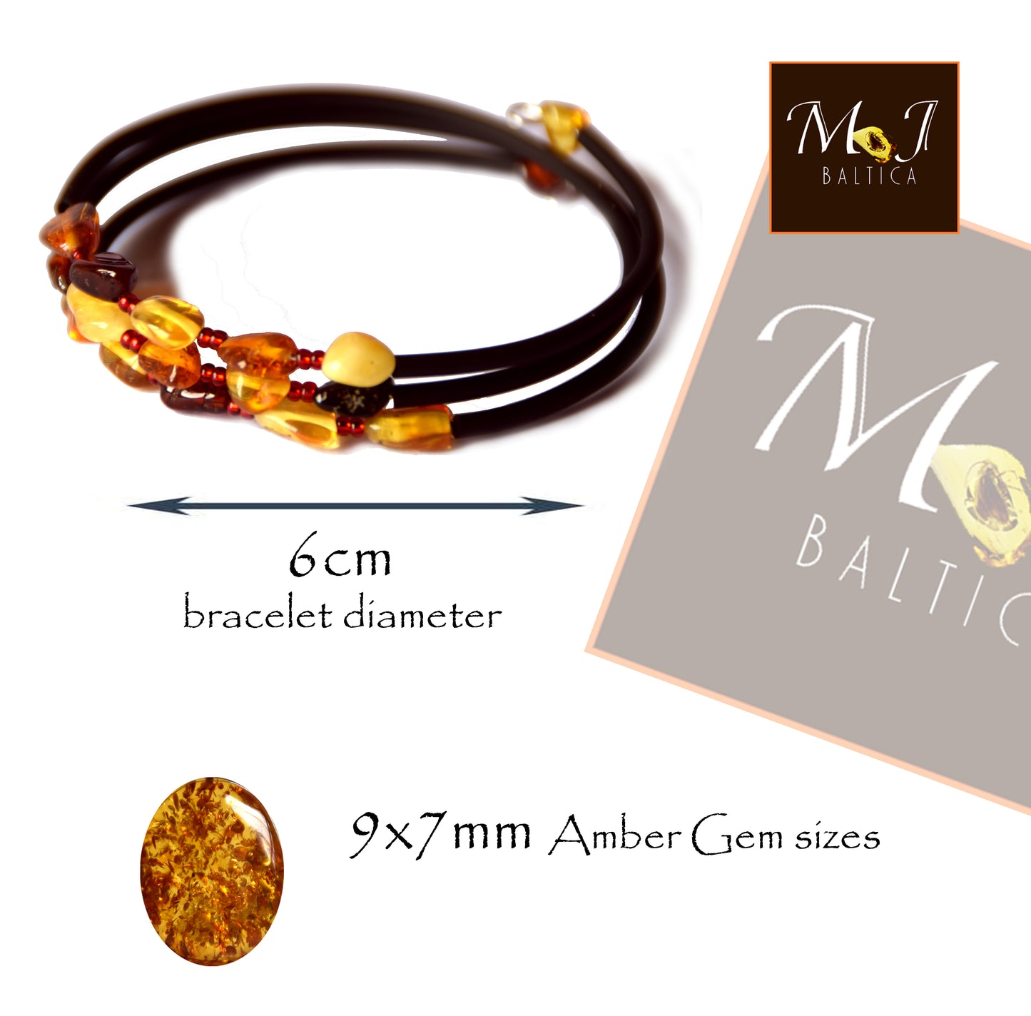 MJ Baltica, bracelet, natural Baltic Amber, healing, anti-inflammatory, protective, BBS033