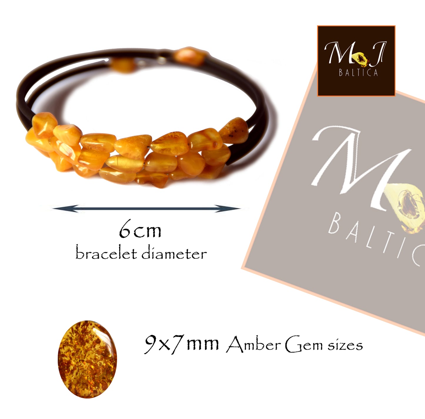 MJ Baltica, bracelet, natural Baltic Amber, healing, anti-inflammatory, protective, BBS034