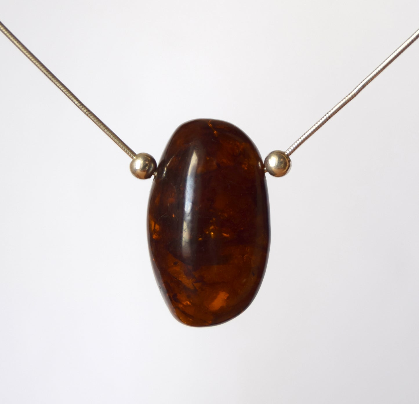 MJ Baltica, necklace, choker, natural Baltic Amber, 925 Silver, raw, strong, feminine, BKo038