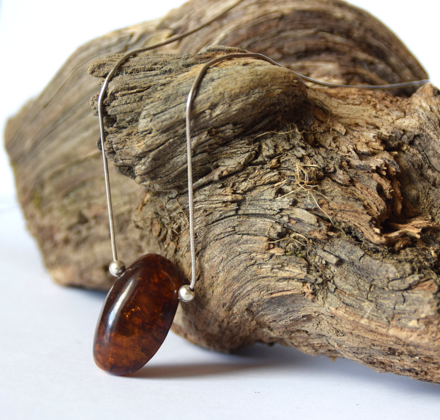 MJ Baltica, necklace, choker, natural Baltic Amber, 925 Silver, raw, strong, feminine, BKo038