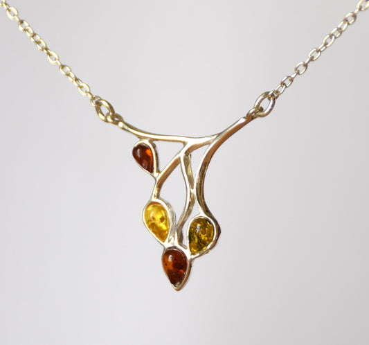 MJ Baltica, necklace, choker, natural Baltic amber, 925 silver, beautiful, feminine, BKo042