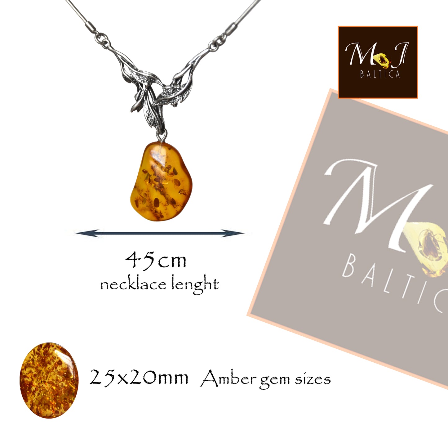 MJ Baltica, necklace, choker, natural Baltic Amber, 925 Silver, vintage, large, unique, feminine, BKo046