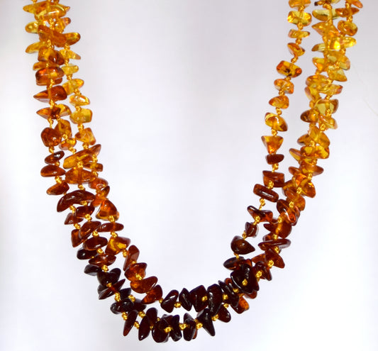 MJ Baltica, necklace, natural Baltic amber, protective, healing, dark, brown, long, BKoBB036