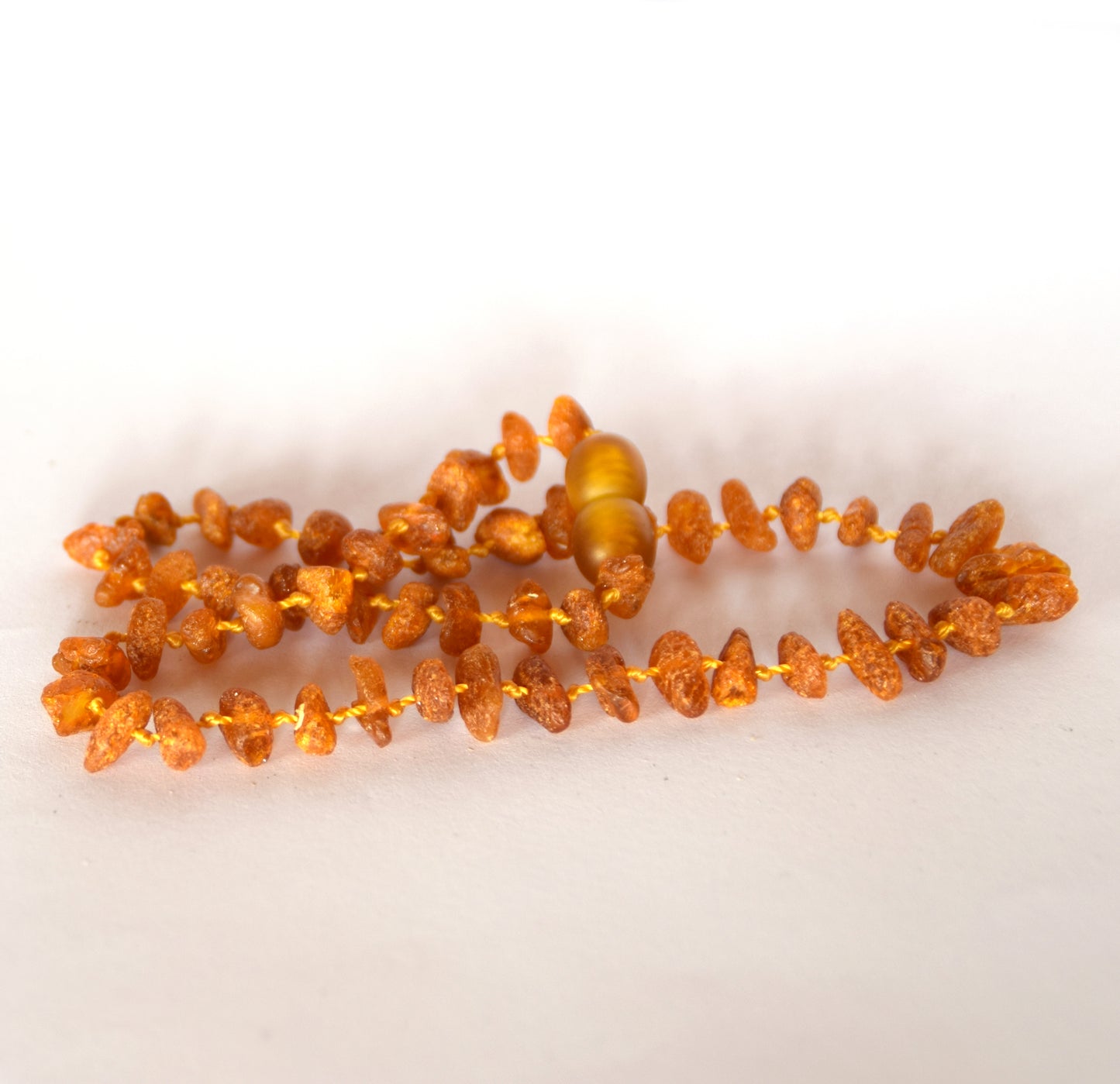 MJ Baltica, necklace, natural Baltic amber, protective, healing, children, ccognac, raw, screw, 33cm, BKoBmi5