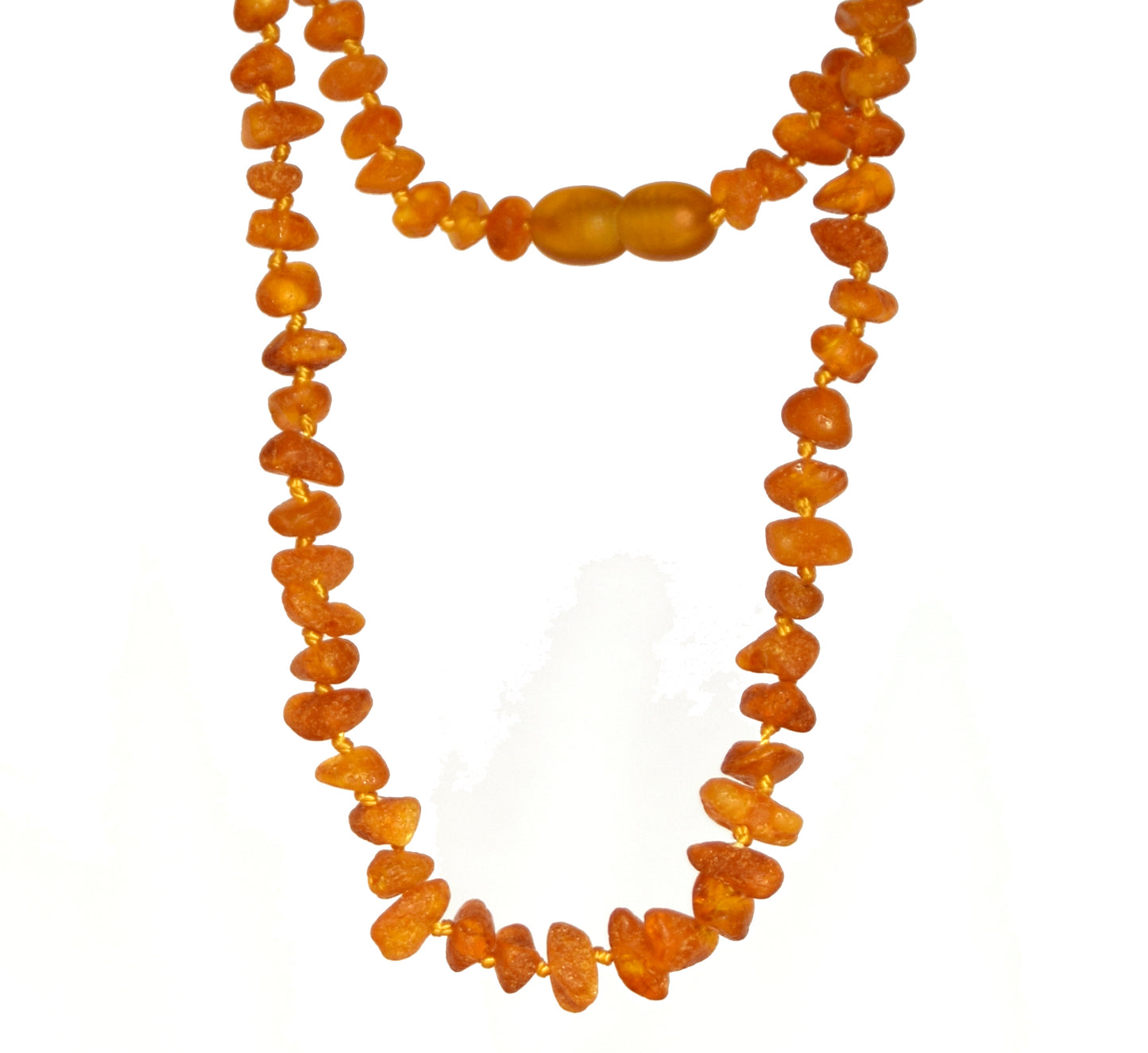 MJ Baltica, necklace, natural Baltic amber, protective, healing, children, ccognac, raw, screw, 33cm, BKoBmi5