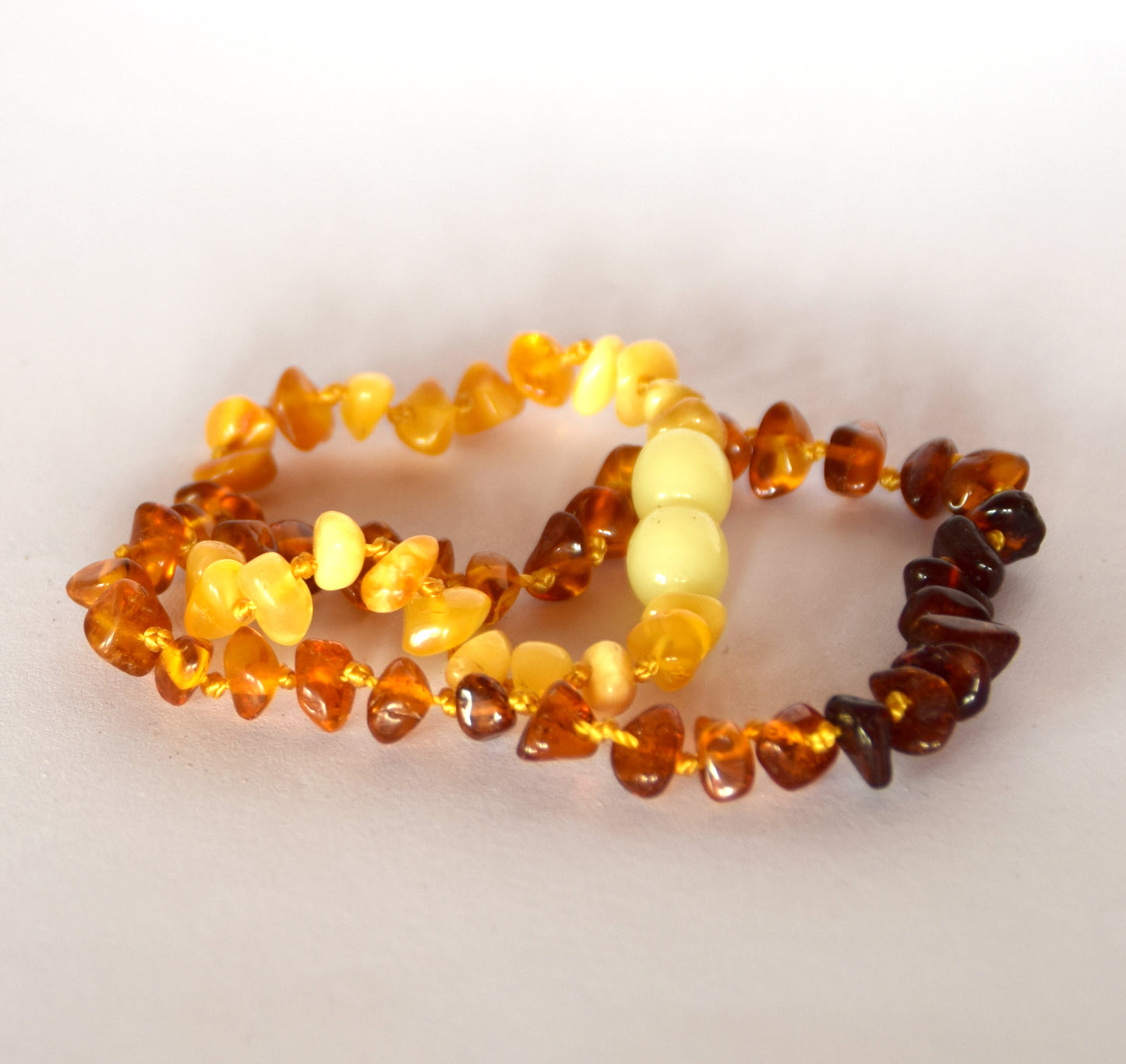 MJ Baltica, necklace, natural Baltic amber, protective, healing, children, mixed, screw, 33cm, BKoBmi6