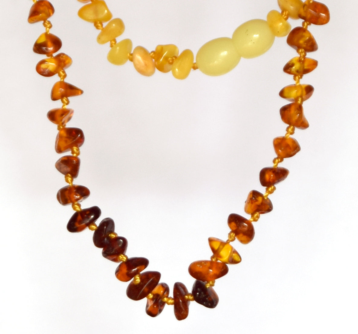 MJ Baltica, necklace, natural Baltic amber, protective, healing, children, mixed, screw, 33cm, BKoBmi6