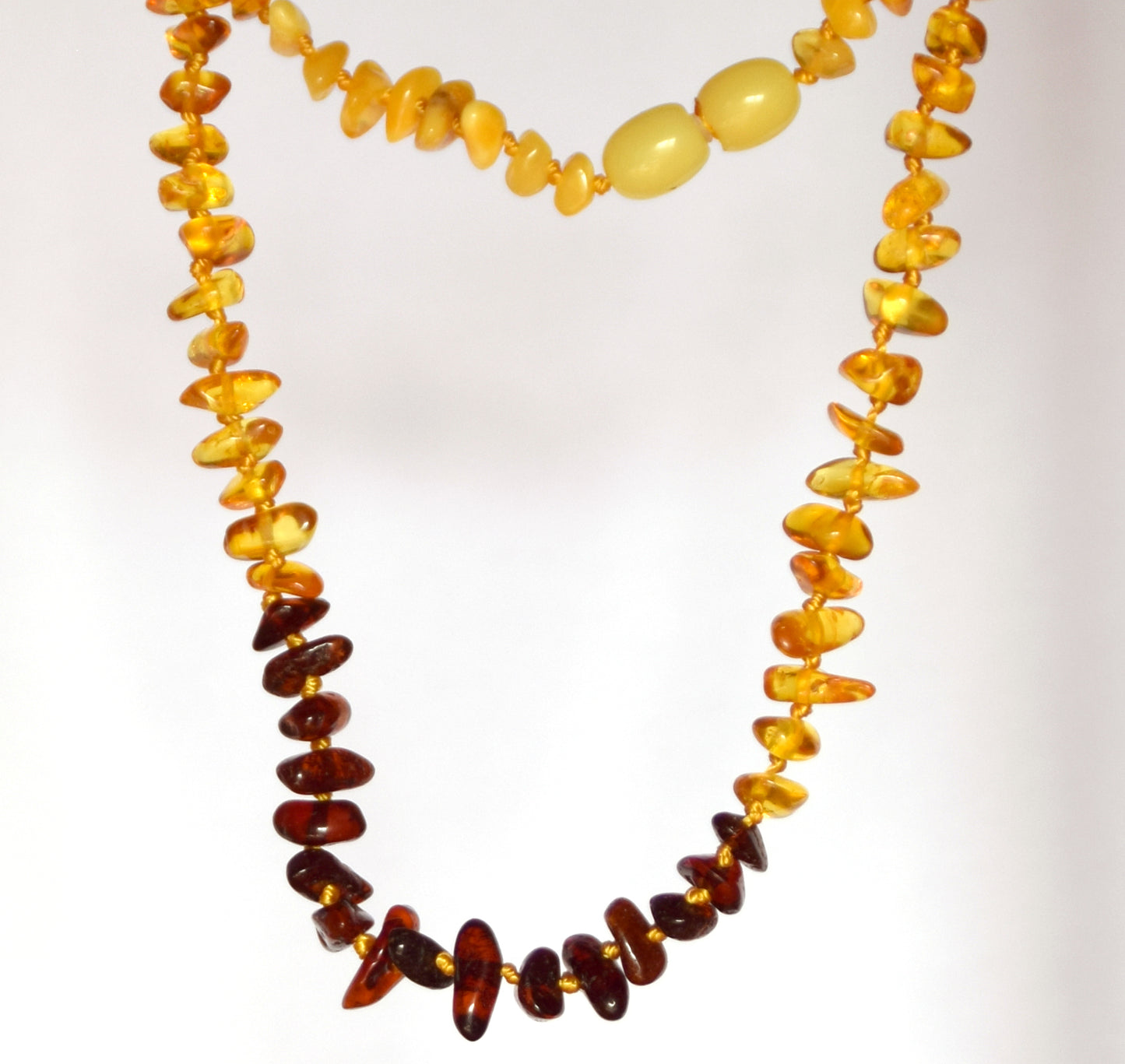 MJ Baltica, necklace, natural Baltic amber, protective, healing, children, mixed, screw, 33cm, BKoBmi8