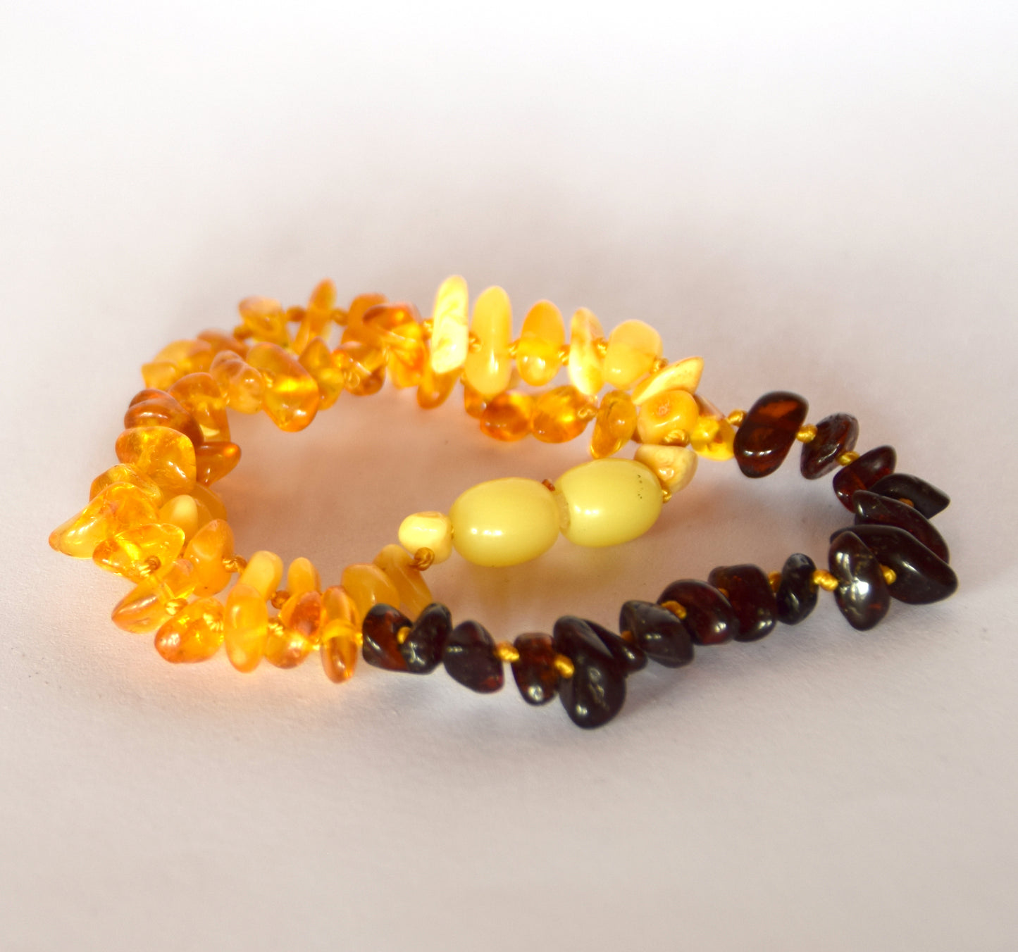 MJ Baltica, necklace, natural Baltic amber, protective, healing, children, mixed, screw, 33cm, BKoBmi8