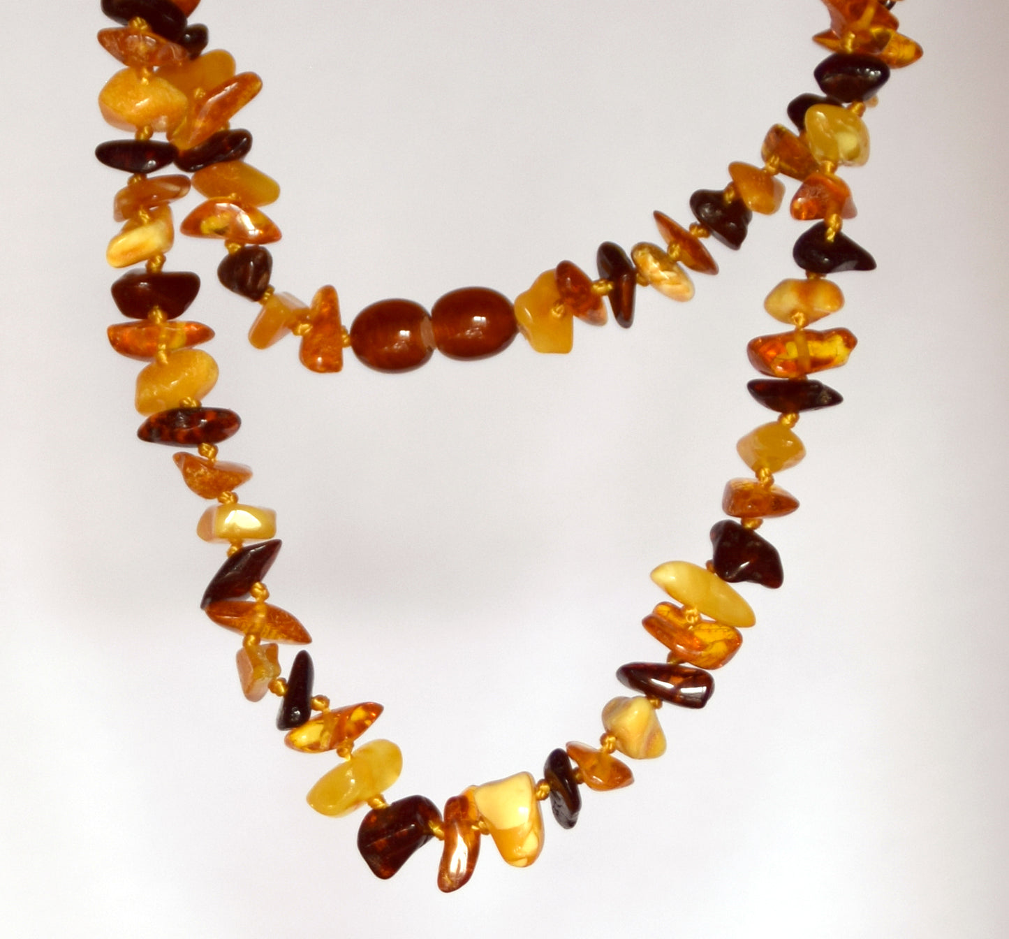 MJ Baltica, necklace, natural Baltic amber, protective, healing, children, mixed, screw, 33cm, BKoBmi