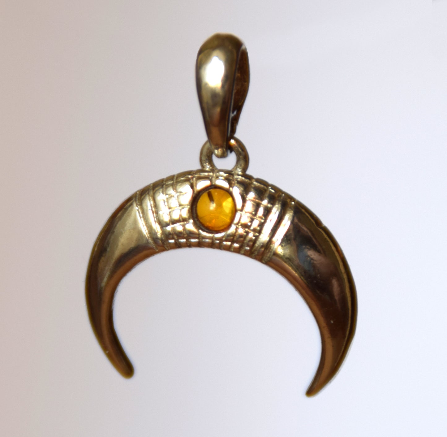 MJ Baltica, pendant, natural Baltic amber, 925 silver, moon, india, handcrafted, delicate, BW153