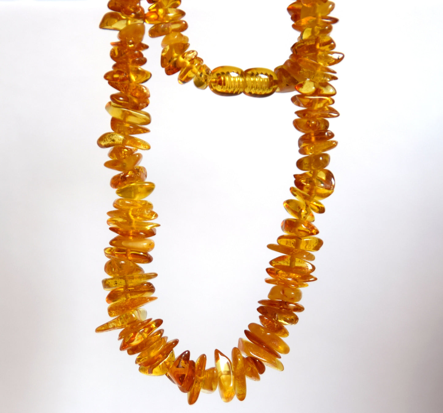 MJ Baltica, necklace, natural Baltic amber, healing, protective, screw clasp, luminous BKoBB007