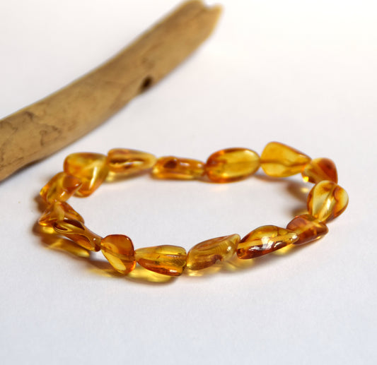 MJ Baltica, bracelet, Natural Baltic Amber, handcrafted, healing, protective, anti-inflammatory BBS008