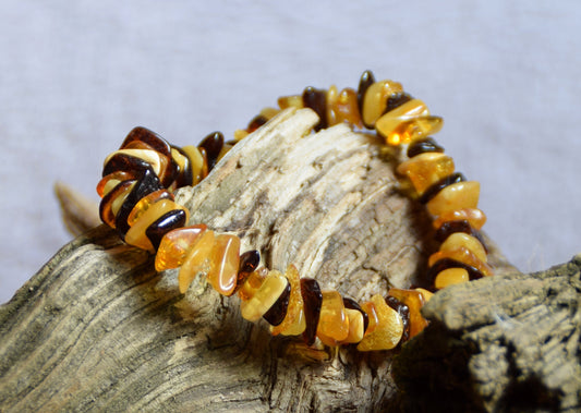 MJ Baltica, bracelet, natural Baltic amber, mixed, anti-inflammatory, protective, healing, BBS001d