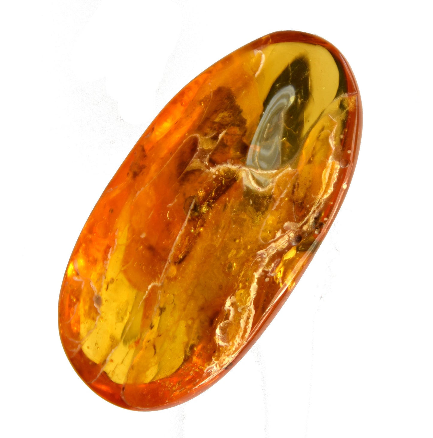 MJ Baltica Natural Baltic Amber Gemstone with Inclusions Insects Prehistoric Collectible Setting BW096