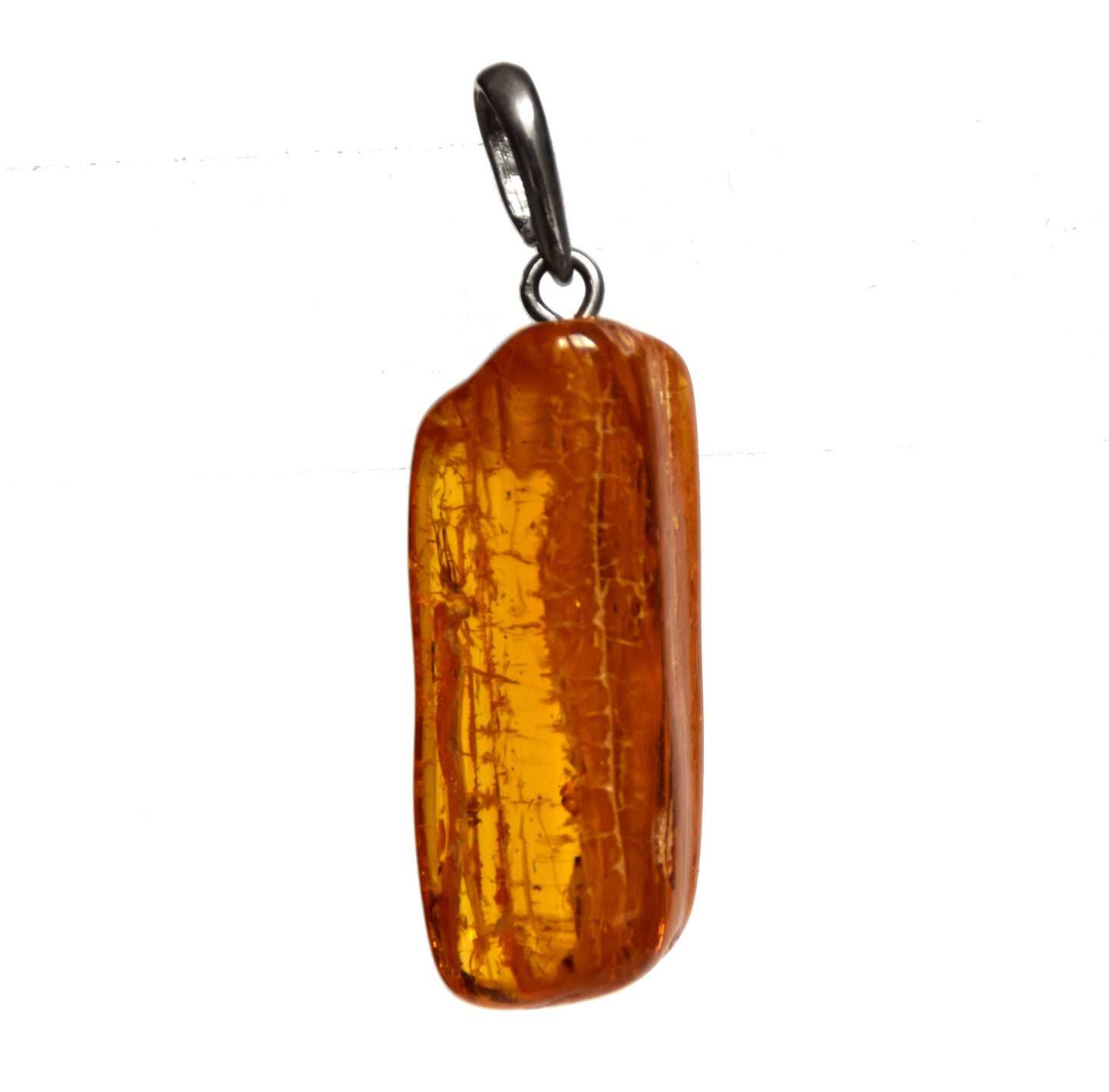 MJ Baltica, pendant, natural Baltic amber, 925 silver, inclusion, insect, prehistoric, BW100