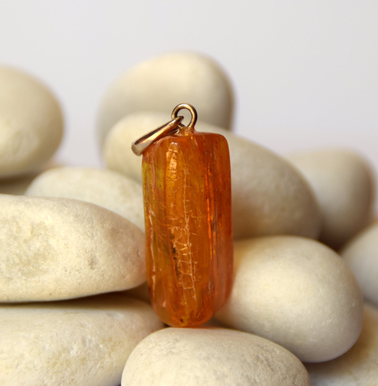 MJ Baltica, pendant, natural Baltic amber, 925 silver, inclusion, insect, prehistoric, BW100