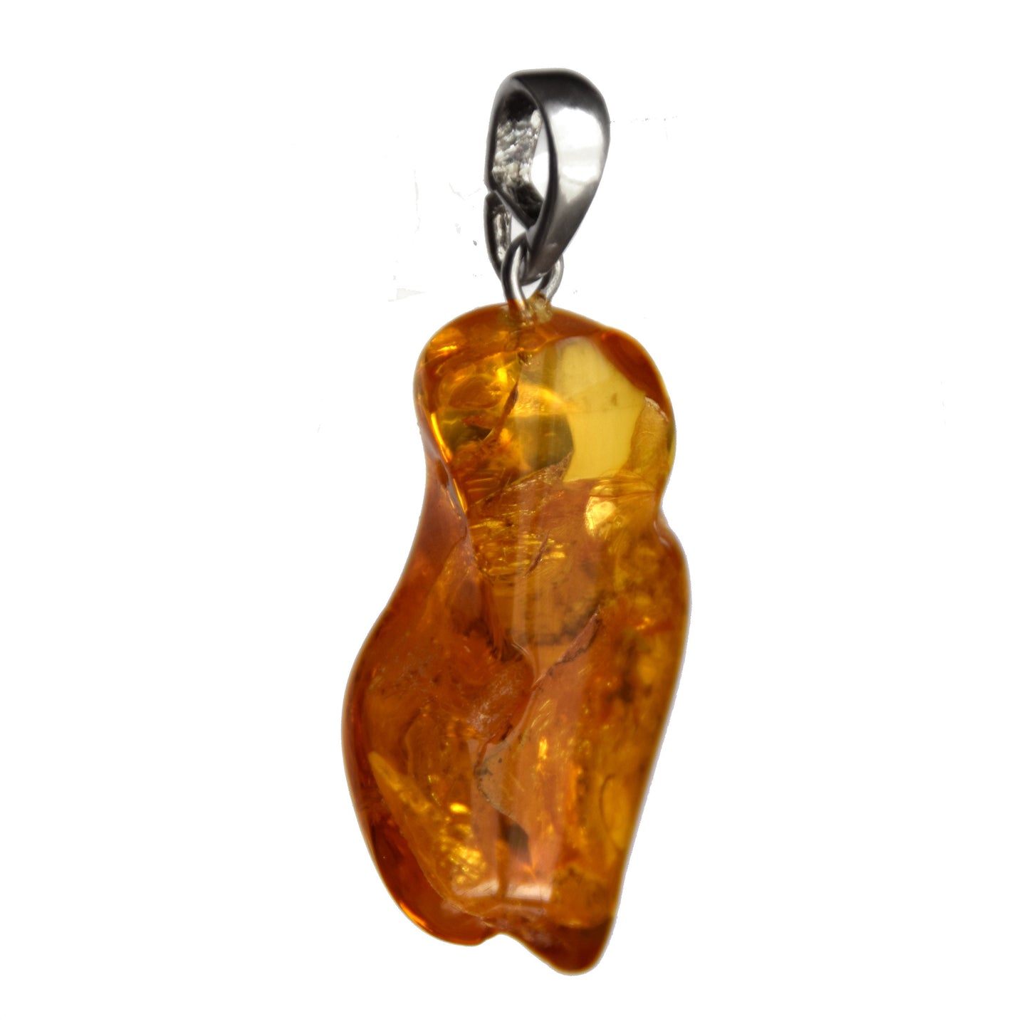 MJ Baltica, pendant, natural Baltic Amber, 925 Silver, inclusions, insects, prehistoric, ancient, BW105