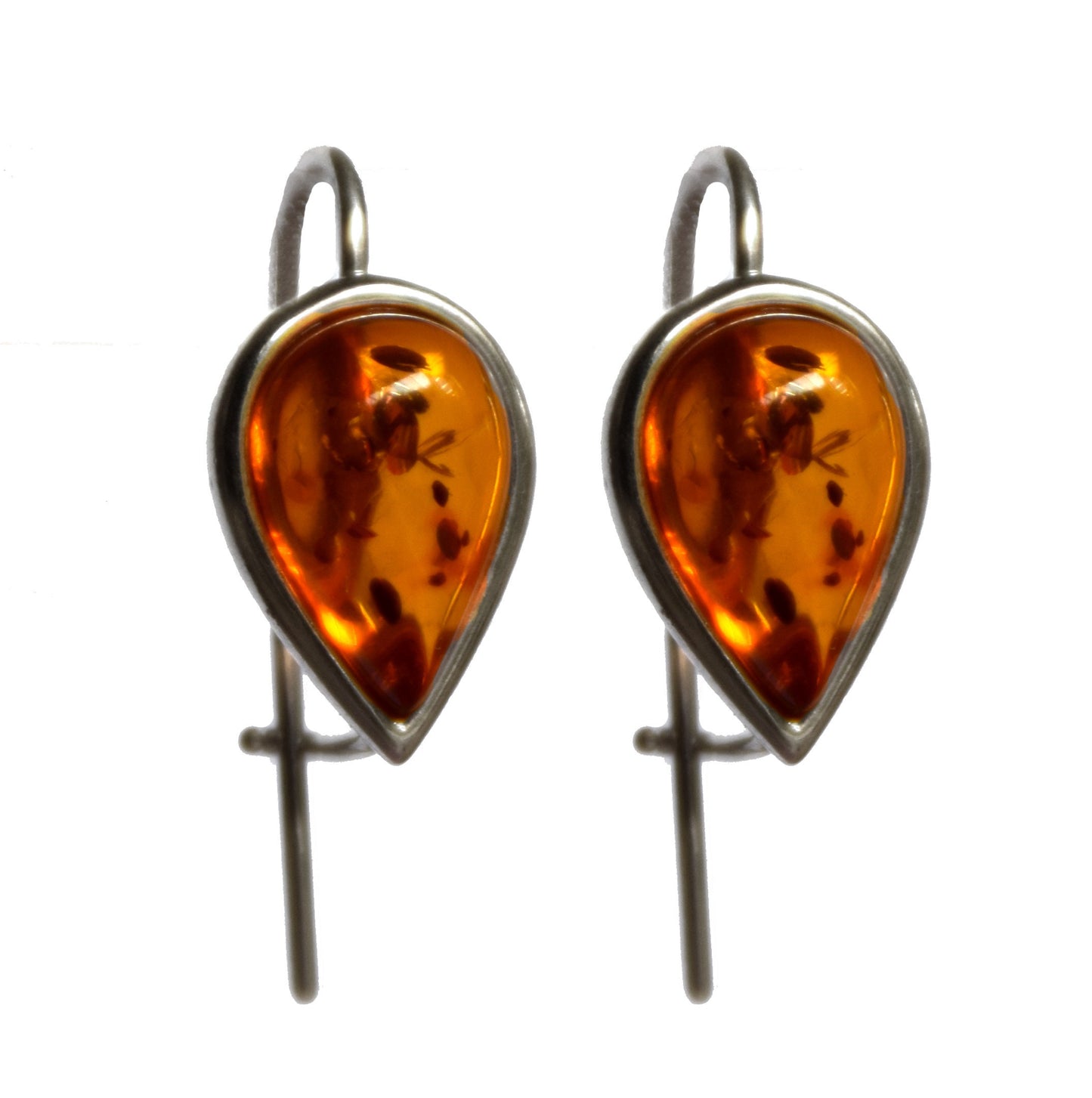 MJ Baltica, earrings, natural Baltic amber, 925 silver, earrings, drop, elegant, handcrafted, BK064