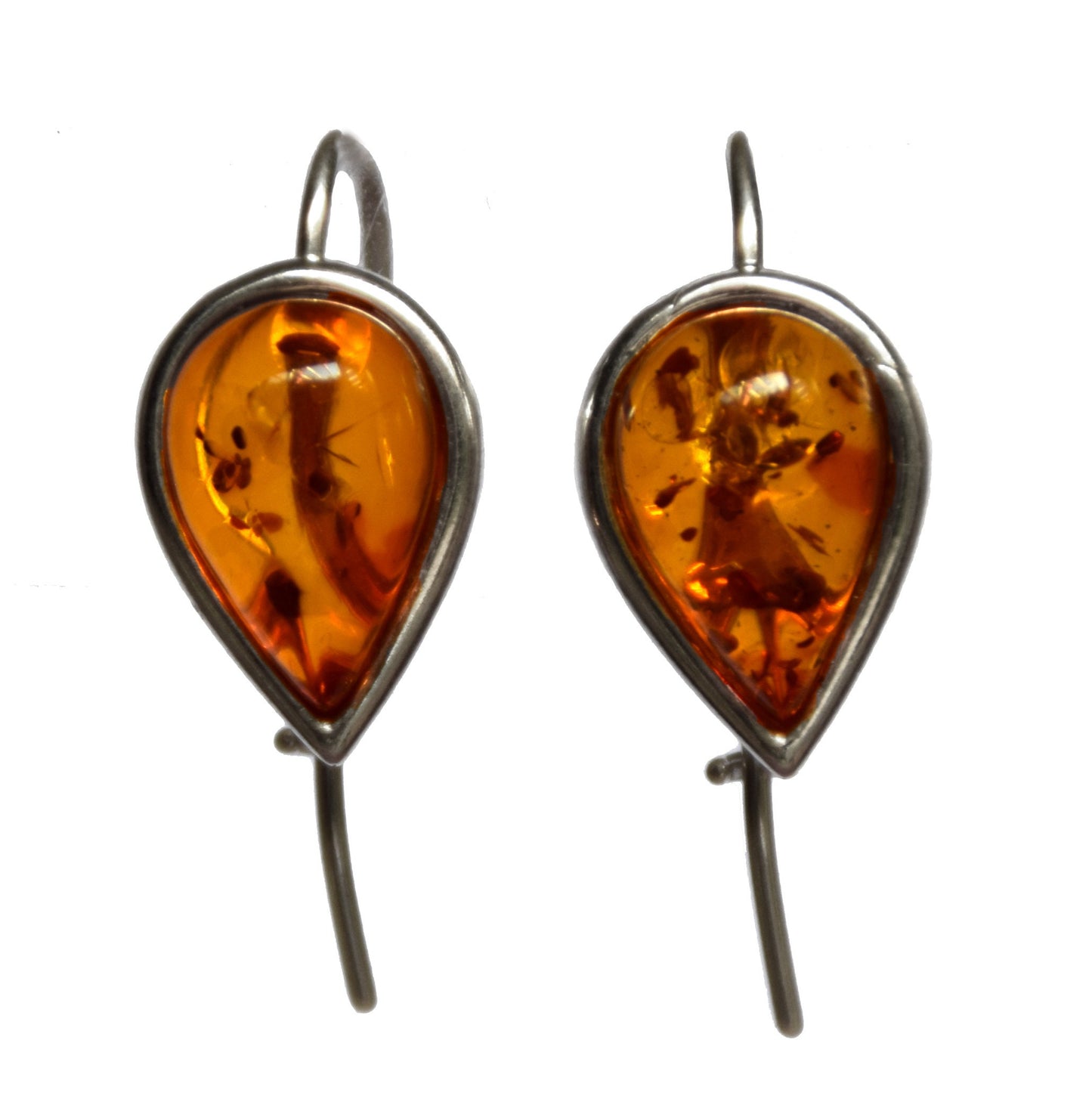 MJ Baltica, earrings, natural Baltic amber, 925 silver, earrings, drop, elegant, handcrafted, BK064